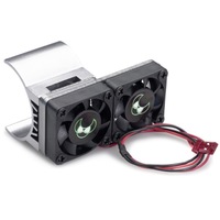 Absima Gunmetal Aluminium 36mm Motor Heat Sink/Twin Fans