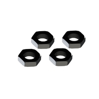Arrma Aluminium Wheel Nut 17mm (Black) (4pcs)