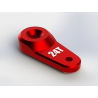 Arrma Aluminium Servo Horn 24T (Red) (1pc)