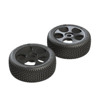 Arrma dBoots 'Exabyte B 6S' Buggy Tyre Set Glued (Black) (2pcs)