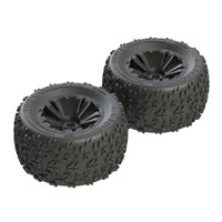 Arrma dBoots 'Copperhead MT 6S' Tire Set Glued (Black) (2pcs)