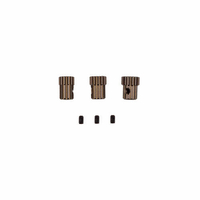  RC28R Ft Aluminum 1:28 Scale Pinion Gear Set, 12-14 Tooth - 64p Factory Team RC28R Ft Aluminum 1:28 Scale Pinion Gear Set, 12-14 Tooth - 64p