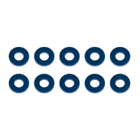 Washers, 7.8x3.5x1.0mm, blue aluminum