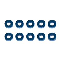 Washers, 7.8x3.5x2.0mm, blue aluminum