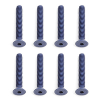 FT Screws, 4-40 x 3/4 in FHCS, blue aluminum