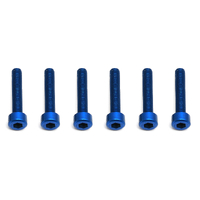 FT Screws, Blue Aluminum M3x16 mm SHCS