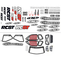 RC8T Decal Sheet