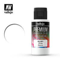 AV62001 | Vallejo Premium Colour White 60ml Acrylic Airbrush paint