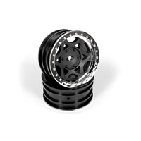 Axial 1.9 Walker Evans Wheels - Chrome/Black (2pcs)