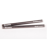 Axial Threaded Aluminum Pipe 6x91mm - Grey (2pcs)