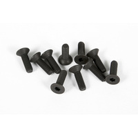 Axial M3x10mm Hex Socket Flat Head (Black) (10pcs)