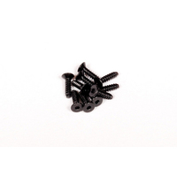 Axial M2.6x10mm Hex Socket Tapping Flat Head (Black) (10pcs)