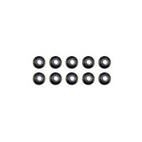 Axial M4 Nylon Locking Flanged Hex Nut (Black) (10pcs)