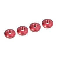 Team Corally - Alum. Body Mount Cambered Nuts - 4 Pcs