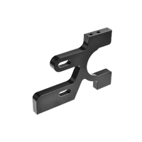 Team Corally - Motor Bulkhead - Rear Right - 7075 Aluminium -Black - 1 Pc