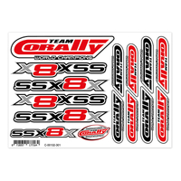 Team Corally - Decal sheet SSX-8X