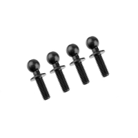 Team Corally - Ball End Dia. 4.8mm - Thread 8mm - Steel - 4 Pcs