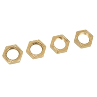 Team Corally - Wheel Nut - Aluminum - Serrated - LE - 4 Pcs