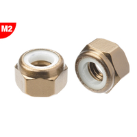 Team Corally - Aluminium Nylstop Nut - M2 - Gun Metal - 10 pcs