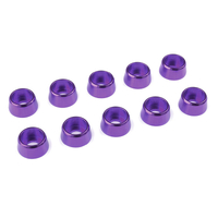 Team Corally - Aluminium Washer - for M4 Socket Head Screws - OD=10mm - Purple - 10 pcs