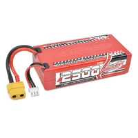 Team Corally - Sport Racing 50C LiPo Battery - 2500mAh - 7.4V - Shorty 2S - XT-60 - Suitable for Punisher XD and Furago XD