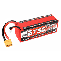 Team Corally - Sport Racing 50C LiPo Battery - 6750mAh - 14.8V - Stick 4S - Hard Wire - XT90