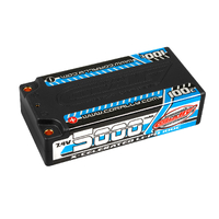 Team Corally - X-Celerated 100C LiPo Battery - 5000 mAh - 7.4V - Stick 2S - 4mm Bullit