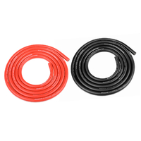 Team Corally - Ultra V+ Silicone Wire - Super Flexible - Black and Red - 12AWG - 1731 / 0.05 Strands - ODø 4.5mm - 2x 1m