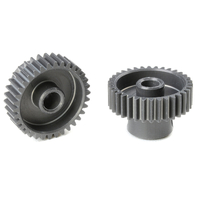 Team Corally - 64 DP Pinion - Short - Hard Anodised AL7075 - 34 Teeth - Shaft Dia. 3.17mm