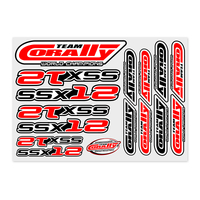 Team Corally - Stickersheet SSX-12 - Precut - 210x148mm - 1 pc