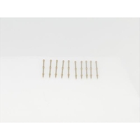 2 Hole Capping Rail Stanchion, Brass 20m