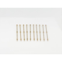 2 Hole Stanchion, Brass 40mm