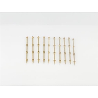 3 Hole Stanchion, Brass 40mm