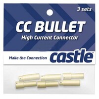 Castle 4.0mm High Current Bullet Connector Set (3 Pair)