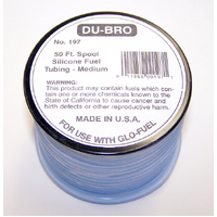 DUBRO 197 BLUE SILICONE TUBING, MEDIUM