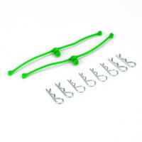 DUBRO 2253 BODY KLIP RETAINERS (LIME GREEN) (2 PCS PER PACK)