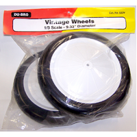 DUBRO 933V 1/3 SCALE 9.33in DIA VINTAGE WHEEL (1 PAIR PER CARD)