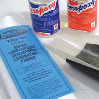 DELUXE MATERIALS BD12  FIBREGLASS CLOTH 1OZ 1M2  (1)