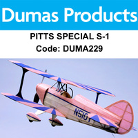 DUMAS 229 PITTS SPECIAL S-1 WALNUT SCALE 18 INCH WINGSPAN RUBBER POWERED
