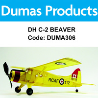 DUMAS 306 DH C-2 BEAVER 30 INCH WINGSPAN RUBBER POWERED