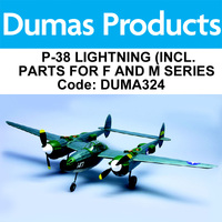 DUMAS 324 P-38 LIGHTNING (INCL. PARTS FOR F AND M SERIES) 30 INCH WINGSPAN
