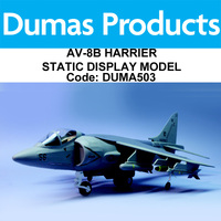 DUMAS 503 17 INCH WINGSPAN AV-8B HARRIER STATIC DISPLAY MODEL