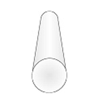 EVERGREEN 212 35CM PLASTIC ROD .080 (100pc BULK PACK) (PACK OF 6)