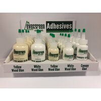 Evergreen Wood Adhesive Dealer Assortment (21 bottles)