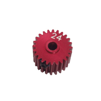 GV EL02411HC MOTOR PINION GEAR - 24T / 3MM (RED COLOR)