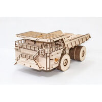 Model with rubber band engine, opening body and doors, visual engine system
