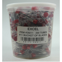 EXCEL 25011 BUCKET OF BLADES - 200 TUBES OF 5