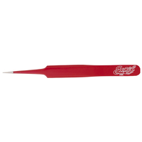 EXCEL 30427 4.5  STRAIGHT POINT TWEEZERS (RED)