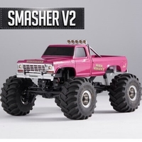 ####FMS 1:24 FCX24 Smasher Monster Truck RTR 4WD VERSION 2 RED