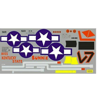 Decals to suit P51 Red Tail 1700mm